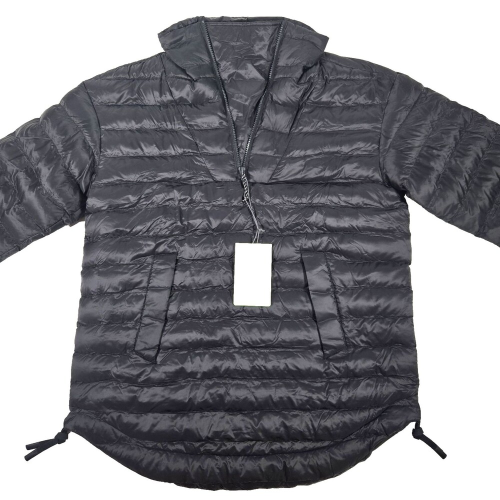 Alpine Design Women's Quilted Anorak Size Small Black Winter Coat New